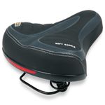 WIDE EXTRA COMFY BIKE BICYCLE CRUISER COMFORT SPORTY SOFT PAD SADDLE SEAT DOT UK