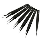 Precision Tweezers ESD Anti Static ESD-10 11 12 13 14 15 Great for Electronics