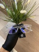 Chrome Hearts Cross Replica Top Quality Glasses Silver Clear Style