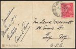 PALESTINE-AUSTRALIA OFFICES 1910 JERUSALEM TO NY ON COLOR POST CARD ON NAZARETH