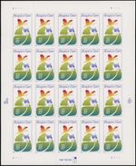 1999, USA, HEALTH CARE 33C MULTI, TWO SELF-ADHESIVE PANES OF 20, SC.#3276, 3315