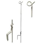 RUTLAND ELECTRIC FENCE PIGTAIL POSTS 3FT White Poly Double Steel Spike QUANTITY