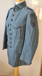 Original WW1 M1917 French Horizon Blue Commandant Tunic jacket 67th Infantry