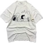 Vintage Peanuts Schroeder and Lucy T Shirt Adult L White 90s 1990s
