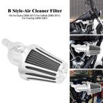 Cone Chrome Air Filter Gray Intake For Harley Softail Fat Boy Breakout 2000-2015