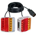 12V LED Magnetic Trailer Tail Light 4.5m Stop Indicator License Plate Lights Rev