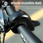 WEST BIKING Bicycle Invisible Bell Aluminum Alloy Waterproof Bike Handlebar Bell