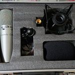 Prodipe STC-3D Silver Condenser Microphone -10dB Pad Shock Mount Hard Case