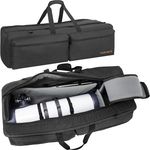 OUUTMEE 40"/102cm Padded Telescope Carrying Case Adjustable Dividers & Pockets