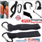 2x Universal Large Buggy Mummy Clips Pram Pushchair Bags Hook Carabiner Clip UK