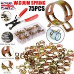 75X Spring Clip Fuel Line Vacuum Hose Pipe Clamp Fasteners Assortment 6-10mm Kit