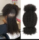 100% Human Hair Kinky# Unprocessed# Raw# Braids# Locs# Twist# 24inch# 100g x 2pk