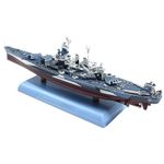 1/1000 Scale WWII USS North Carolina BB-55 Battleship Alloy+PC Finished Model