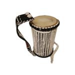 Nigerian Yoruba Talking Drum (Ilu Gan-Gan)  Plus Strap and Beater.