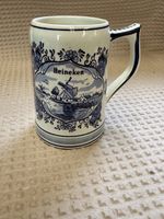 Heineken Delft Blue Hand Painted Beer Tankard Mug Windmill Holland