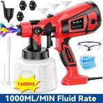Corded Wall Fence Paint Sprayer Electric Spray Gun Paint Fence Airless HVLP