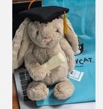 Jellycat Bashful Bunny Graduation Outfit Brand New With Tags & Dust Bag