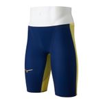 Mizuno Men's Swimsuits GX SONIC ROYAL PW ‎N2MBD001 Navy/Yellow Nylon 2026
