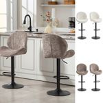 Bar Stools Swivel Counter Height Barstools with Back, Set of 2
