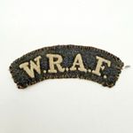 Genuine WW1 WRAF Women's Royal Air Force Shoulder Title