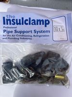 10 x Insulclamp 7/8” Air Conditioning Refrigeration Pipe Support Clamps 10 x5/8