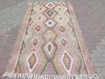 Turkish Kilim Large Rug, Area Rugs, Modern Rug, Handmade Floor Carpet 61"X104"