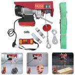 250kg Electric Winch Scaffold Hoist Winch Crane Workshop Garage Lifting Set