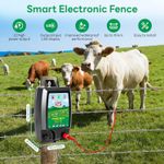 UK Electric Fence Energiser 12V 230V Corded 2J Output 10KM Range Fencing Kit NEW