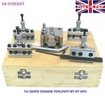 Quick Change Toolpost Set 5 Pc Set T37 Mifords ML7 Lathe center height 90-115 UK