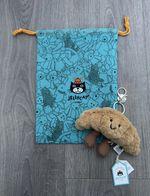 The Croissant keychain bag charm soft plush doll Tag+ Dust Bag UK Generic