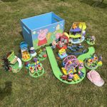 Peppa Pig Bundle With Camera And Large Wooden Peppa Pig Storage Box