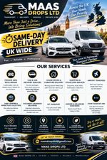 MAAS DROPS LTD Same-Day UK Wide Transport, Moving & Delivery Services Flyer
