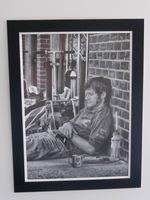 High Quality A2 poster print - Guy Martin taking a break -  TT rider