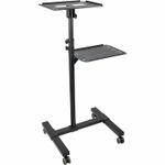 PTS08 Mobile Projector Stand/Height Adjustable Trolley w/ Laptop Shelf