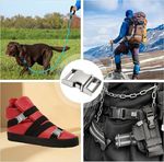 Metal Bag Backpack Strap Webbing Belt Quick Side Release Buckle Clip Clasp Snap