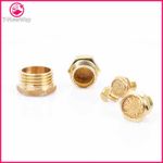 Thread Flat Head Pneumatic Muffler Sintered Brass Breather BSP 1/8" 1/4" 1/2"