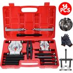 14 PCS Bearing Puller Set 5 Ton Grearbox Bearing Separator Splitter Removal Tool