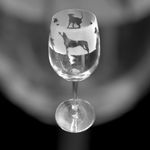 RHODESIAN RIDGEBACK Frieze Boxed 35cl Crystal Wine Glass