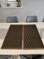 Original Pioneer CS Style Wooden Lattice Speaker Grilles – Pair – 60.5 x 32.5 cm