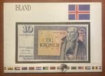 NOTENBRIEFE DER WELT: ISLAND Banknotes of World: Iceland 10 Króna PNC Cover FDC