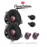 4 inch component/coaxial hybird speakers 120 watts Bassface IndyCX4car audio