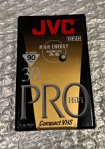 JVC VHS C Pro Hifi 30 TC-30 Compact VHS Tape New Sealed