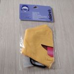 Facemask Clare's Accessories cheeky face yellow kids age 6/12 100% Cotton