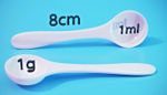 1 gram, 1g or 1ml Plastic Measuring Spoon Scoop Food Baking Medicine Powder Vet