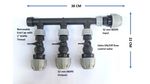 Pipe Joining Manifold with MDPE Outlets, Flow Control Valves & 1'' BSPM inlet