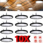 1/10X LED High Bay Light 500W UFO Factory Workshop Warehouse Industrial Lights