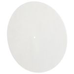 Portable Beige Felt Record Player Mat Vinyl Slipmat Anti-Vibration Pad