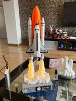 [craft] 1:200 Scale NASA Space Shuttle Night Light Model Rocket Painted Finished
