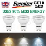 GU10 LED Bulbs Spot Light Lamps Warm Cool Day White Down Lights ENERGIZER 4.9W