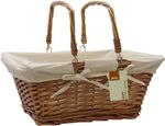 JVL Home/Office Storage Shopping Basket with Carrying Handles